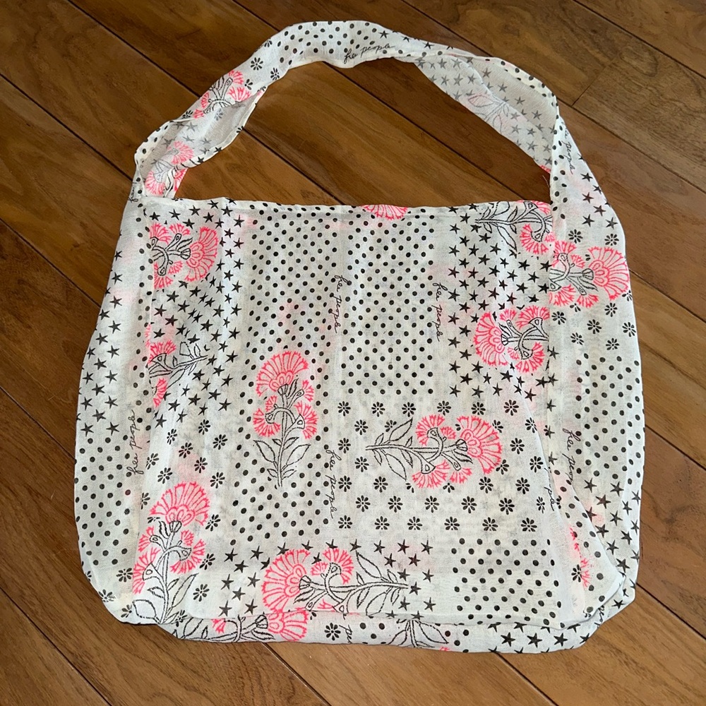 Free People Patchwork Shoulder Bag with Braided Strap